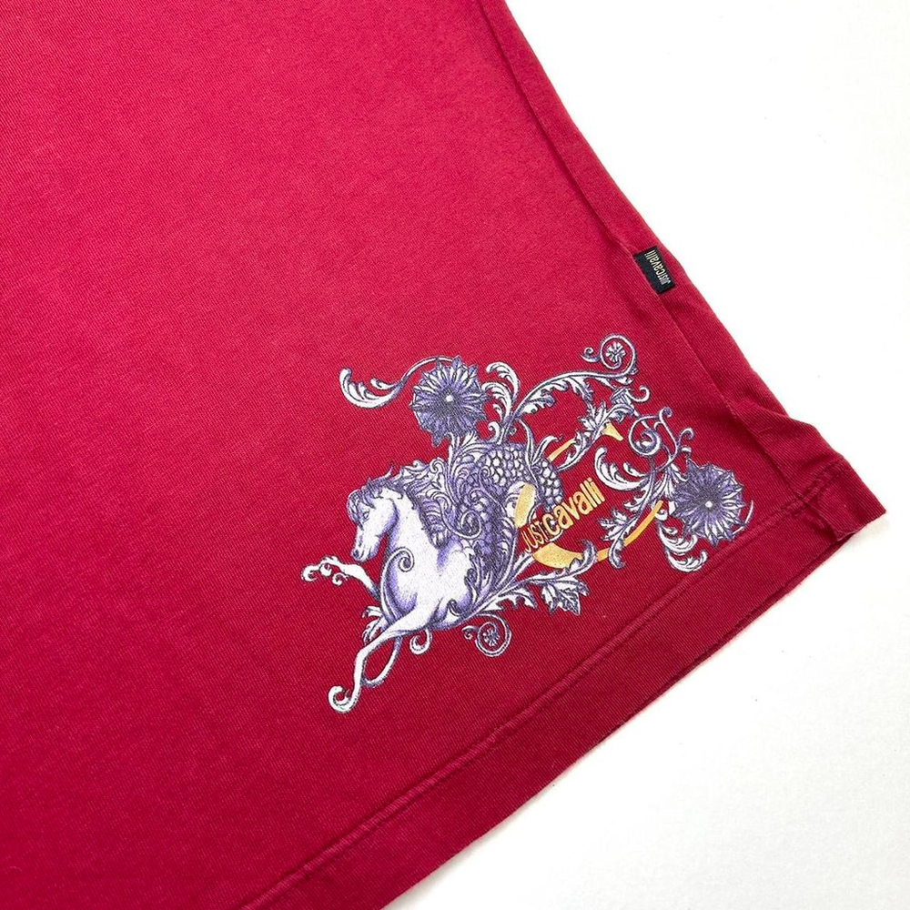 y2k Cavalli red racerback tank top with horse print - Picture 7 of 7